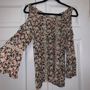 Never worn shoulder-less fashion top